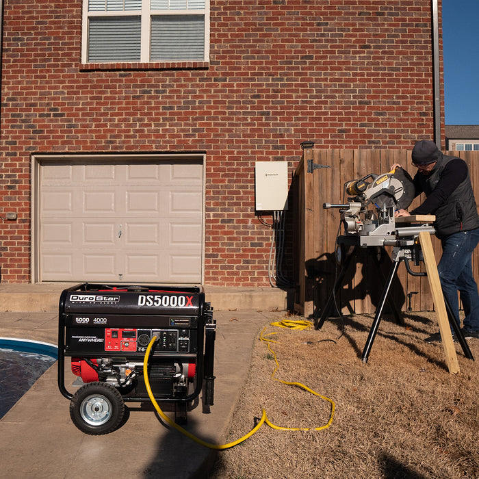 DuroStar DS5000X 5,000W/4,000W 224cc Electric Start Portable Generator w/ CO Alert
