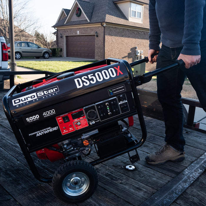 DuroStar DS5000X 5,000W/4,000W 224cc Electric Start Portable Generator w/ CO Alert