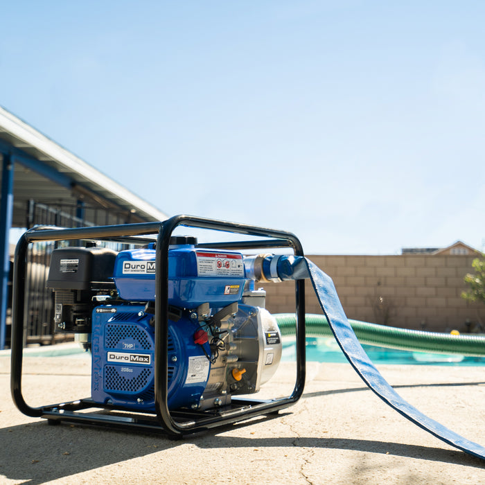 DuroMax XPH0250D 2" x 50' Heavy Duty Water Pump Discharge Hose