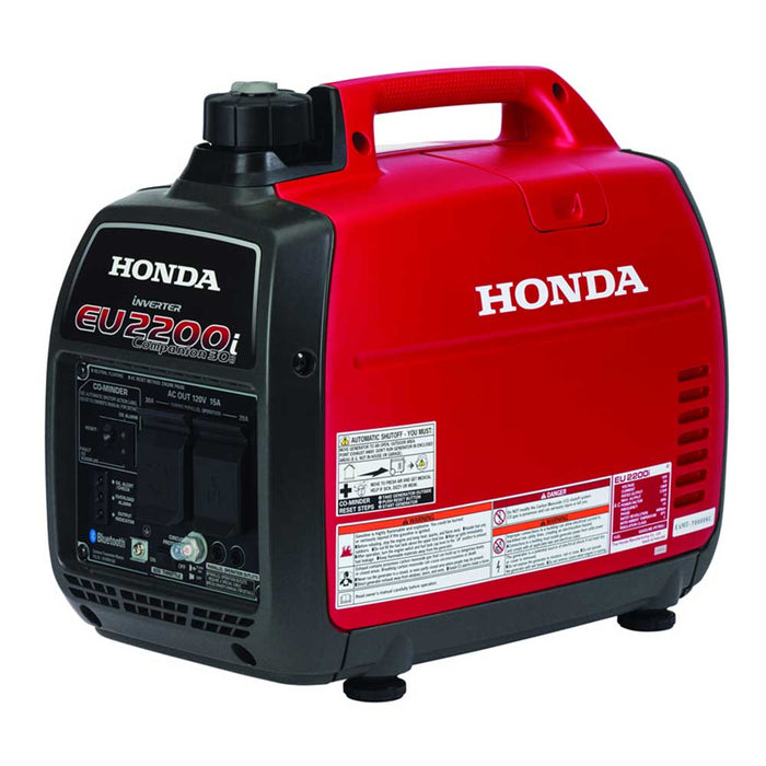 Honda EU2200i 2,200 Watt Companion Quiet Gas Powered Portable Inverter Generator w/ CO-Minder