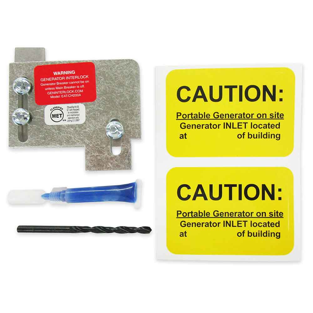 GenInterlock EAT-CH200A Generator Interlock Kit Breaker Panel 150