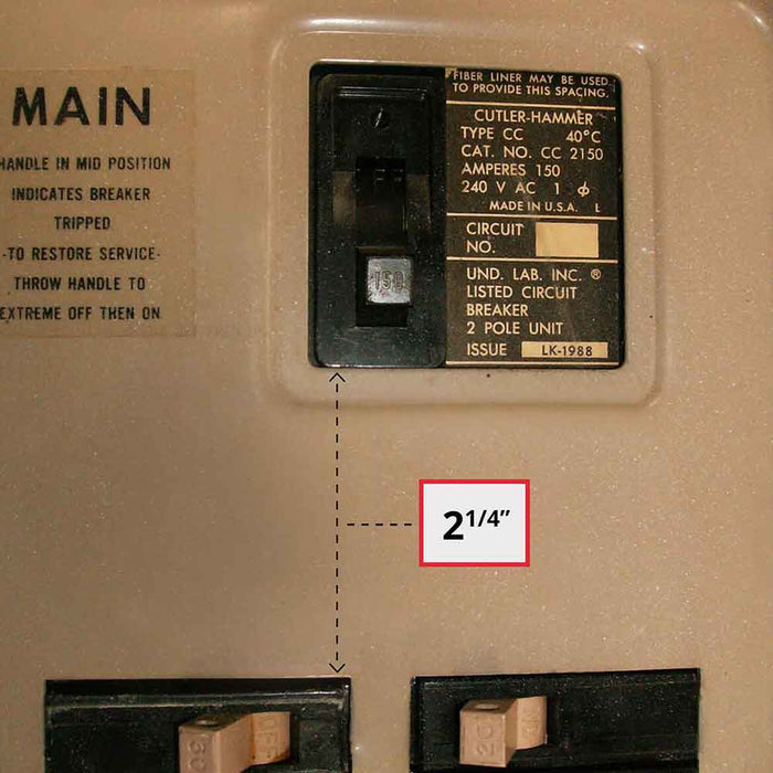 GenInterlock EAT-CH200XA Generator Interlock Kit Breaker Panel 150/200 Amp Panels Eaton / Cutler Hammer