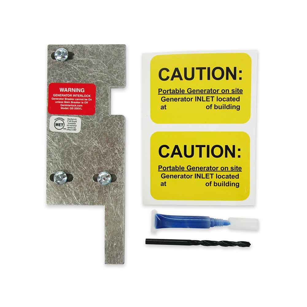 Kit De Verrouillage Pour Générateur – Panneau Cutler Hammer 200 A Avec Disjoncteur Principal Vertical