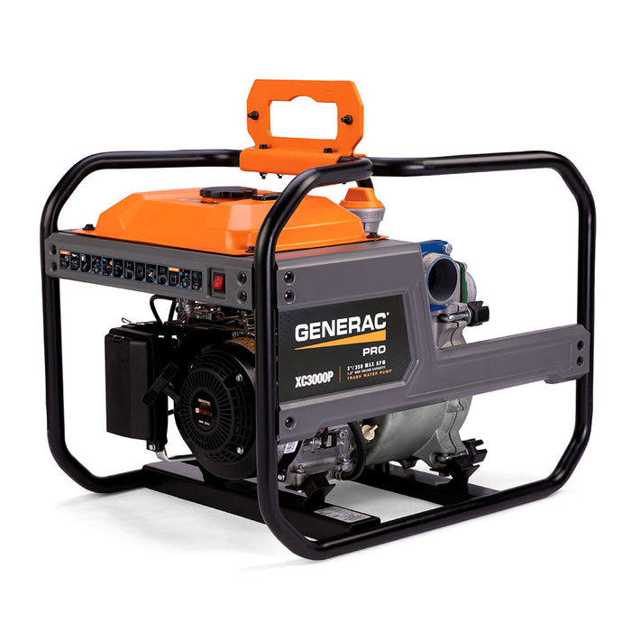 Generac 7725 XC3000P 3" X-Frame Heavy Duty Durable Trash Water Pump