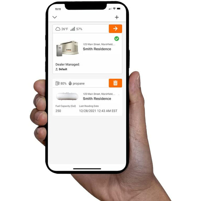 Generac G0070090 LTE Propane Tank Fuel Level Monitor w/ Integrated App