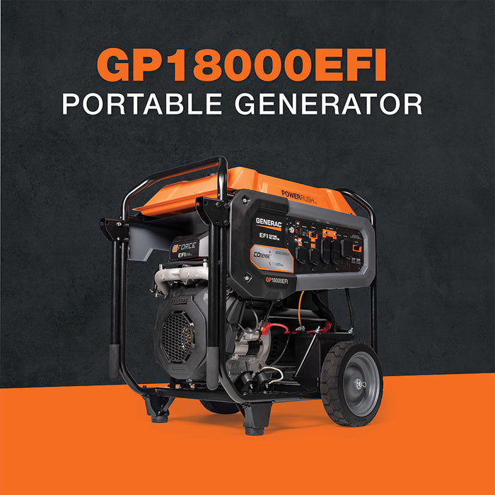 Generac GP18000E 18000 Watt Gasoline  Portable Generator w/ Cosense Technology
