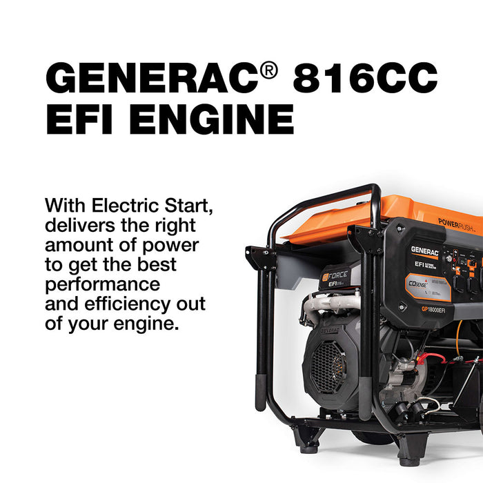 Generac GP18000E 18000 Watt Gasoline  Portable Generator w/ Cosense Technology