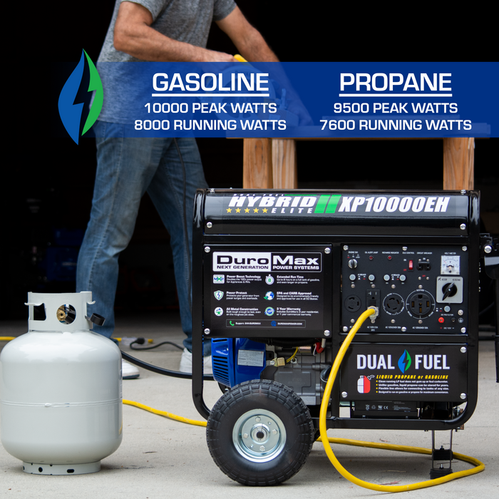Propane outlet electric generator