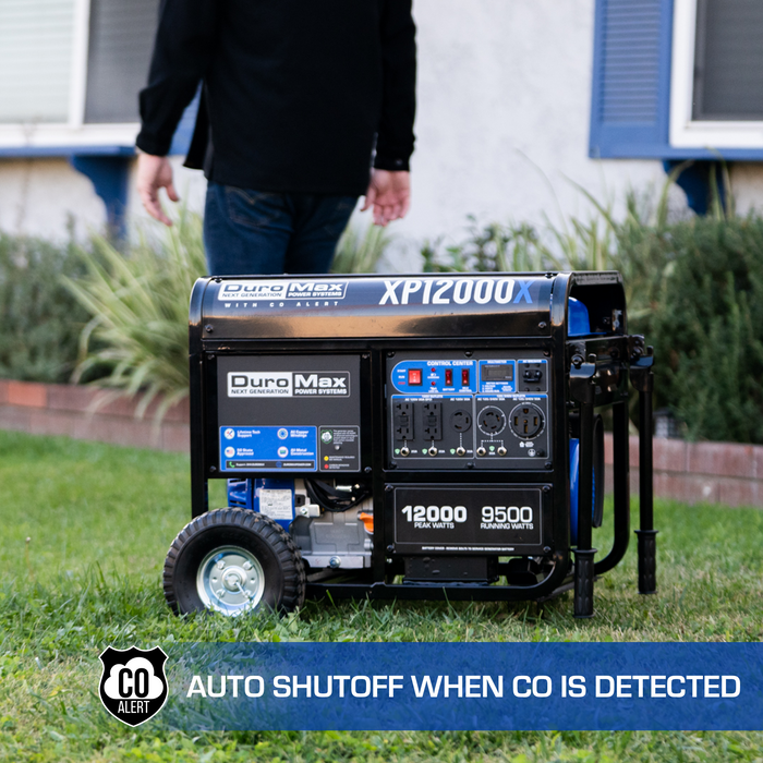 DuroMax XP12000X 12,000 Watt Gasoline Portable Generator w/ CO Alert