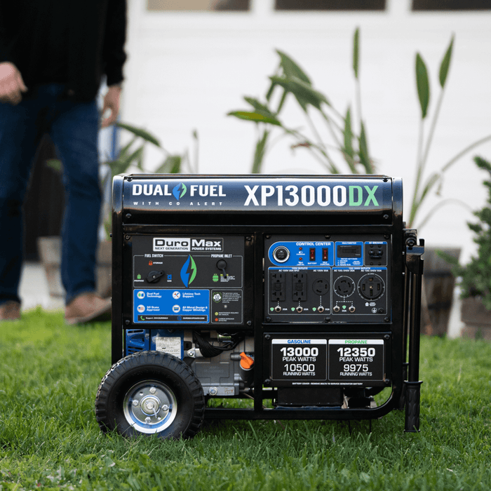 DuroMax XP13000DX 13,000 Watt Dual Fuel Gas Propane Portable Generator w/ CO Alert