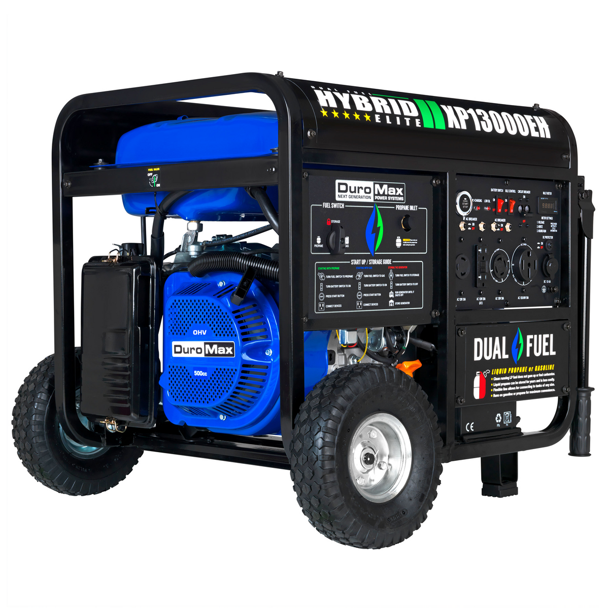 DuroMax XP13000EH 13 000 Watt Portable Dual Fuel Gas Propane