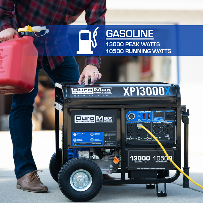 DuroMax XP13000X 13,000 Watt Gasoline Portable Generator w/ CO Alert
