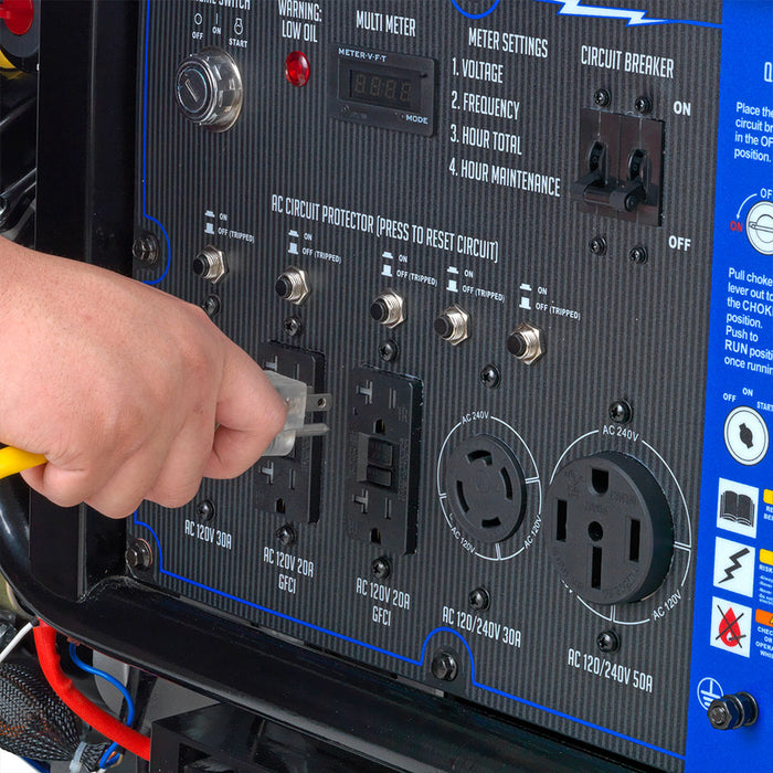 DuroMax XP15000E 15,000 Watt Portable Gas Powered Generator