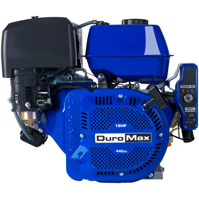 DuroMax XP18HPE 440cc 3600 RPM 1" Electric Start Horizontal Gas Powered Engine