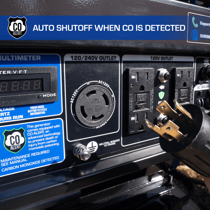 DuroMax XP4500DX 4,500 Watt Dual Fuel Gas Propane Portable Generator w/ CO Alert