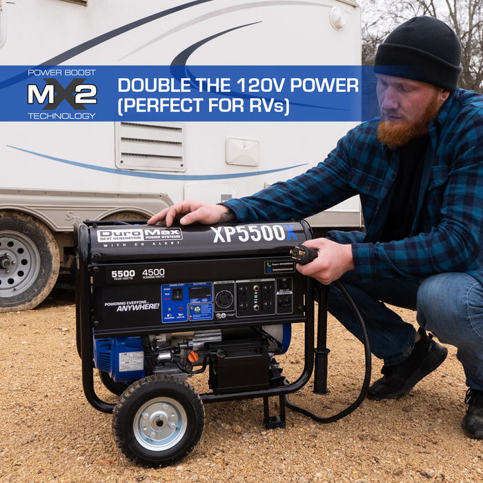 DuroMax XP5500X 5,500 Watt Gasoline Portable Generator w/ CO Alert