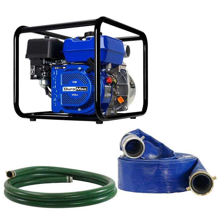 DuroMax XPH0210S Water Pump Suction Hose - 2-Inch Diameter, 10-Foot Length