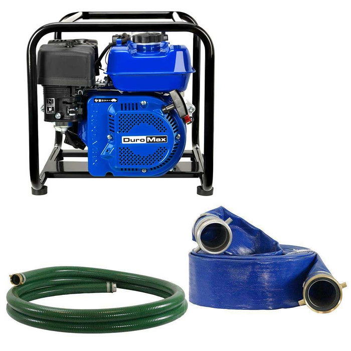 DuroMax XP702HP-LHK 208cc 70 GPM 2" Gas Engine Water Pump Kit