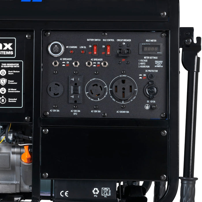 DuroMax XP13000E 13,000 Watt Portable Gas Powered Generator